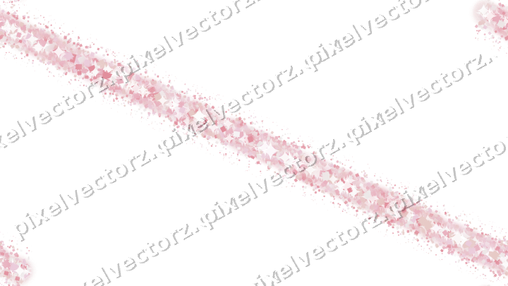 Seamless glitter band of gifts on a transparent background