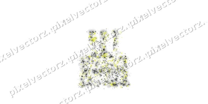 Seamless glitter birthday cake of bunnies on a transparent background