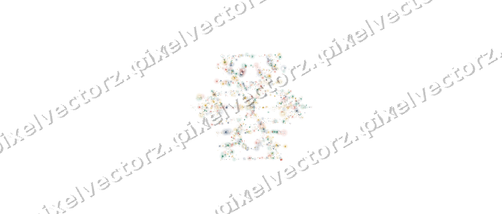 Seamless glitter snowflake in amber on a transparent background