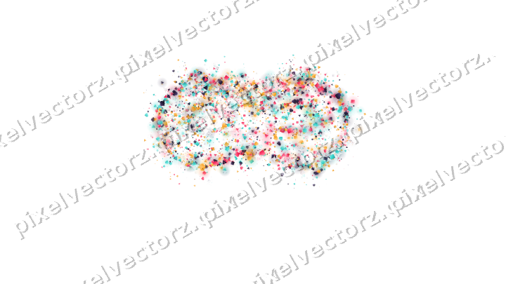 Seamless glitter carnival mask in pink on a transparent background