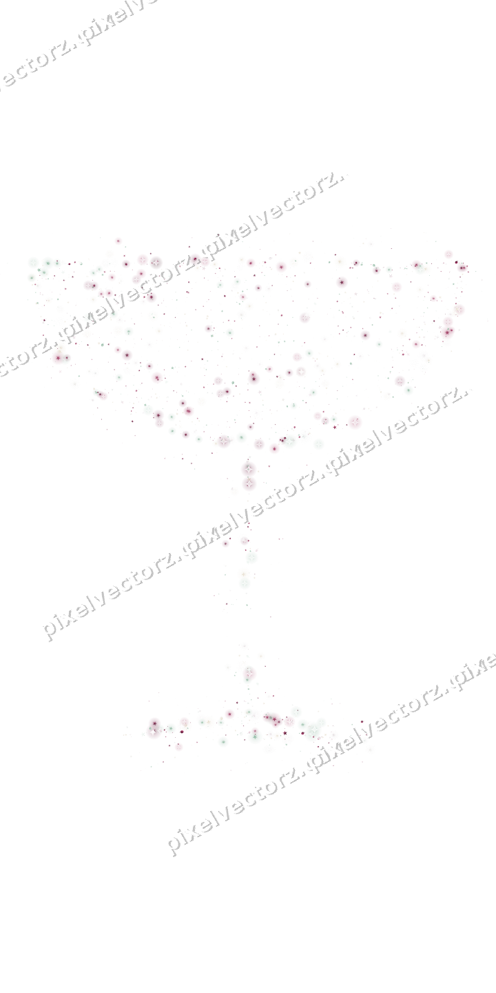 Seamless glitter champagne coupe on a transparent background