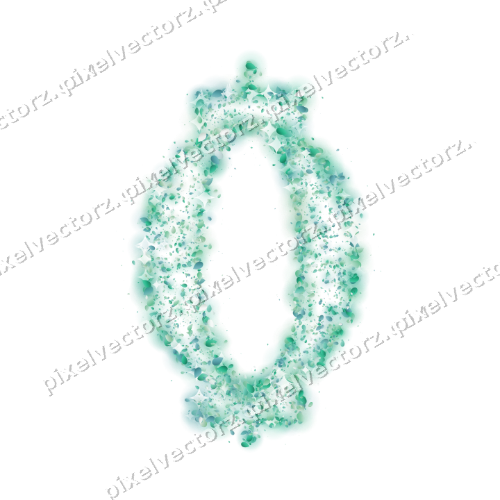 Seamless glitter lantern of eggs in green on a transparent background