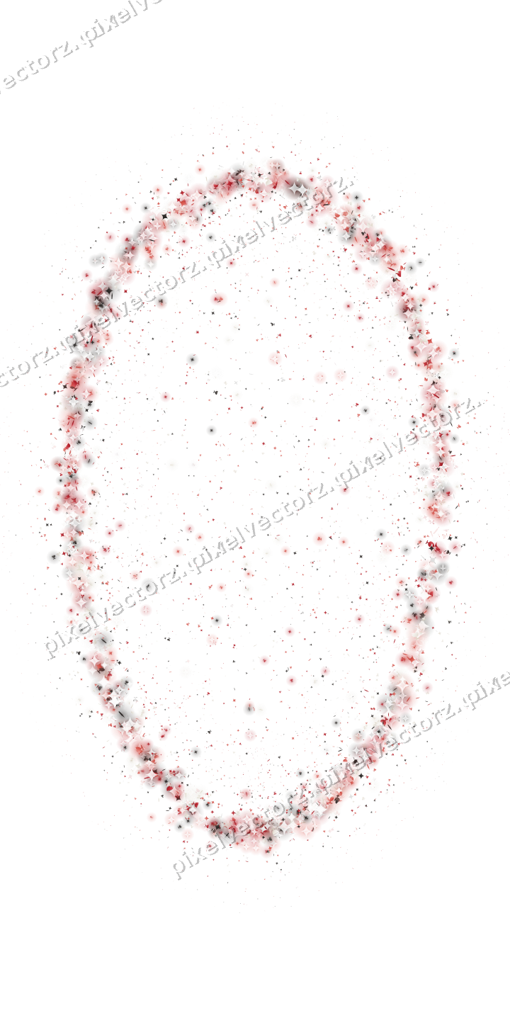 Seamless glitter easter egg in red on a transparent background