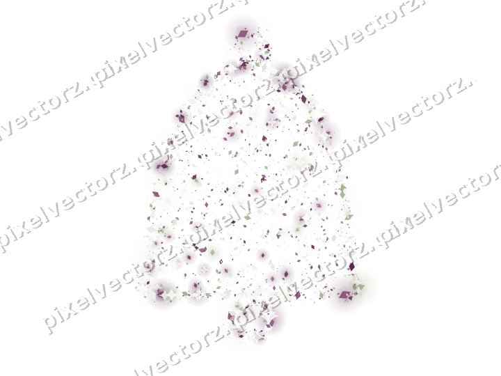 Seamless glitter bell of diamonds on a transparent background