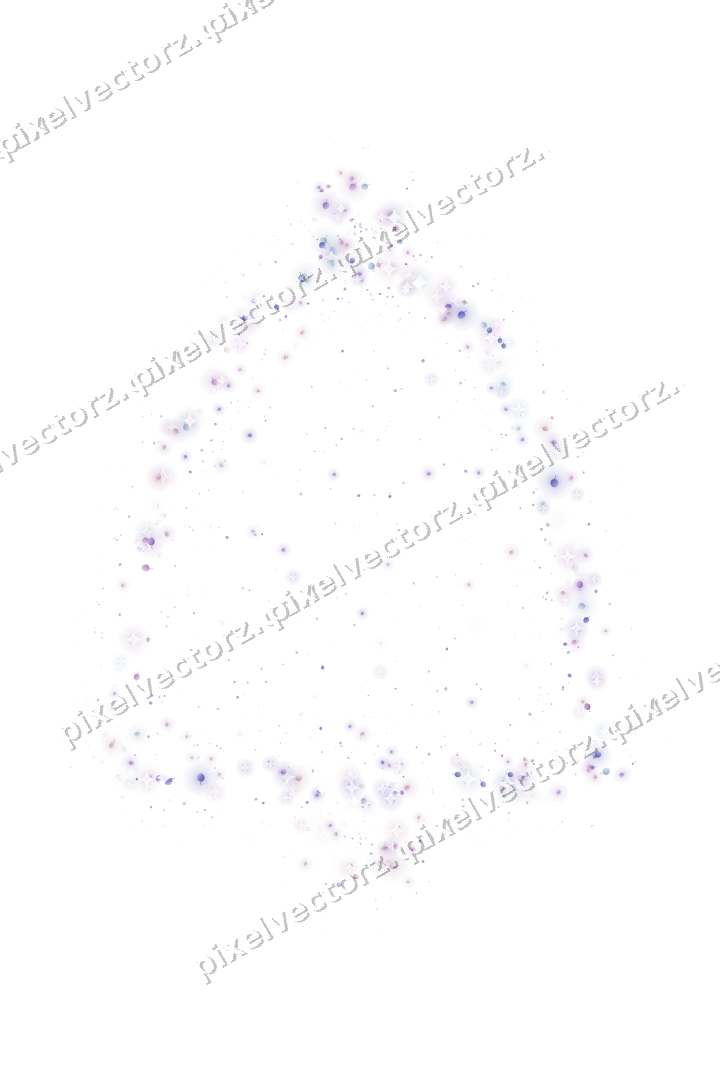 Seamless glitter bell of balloons on a transparent background