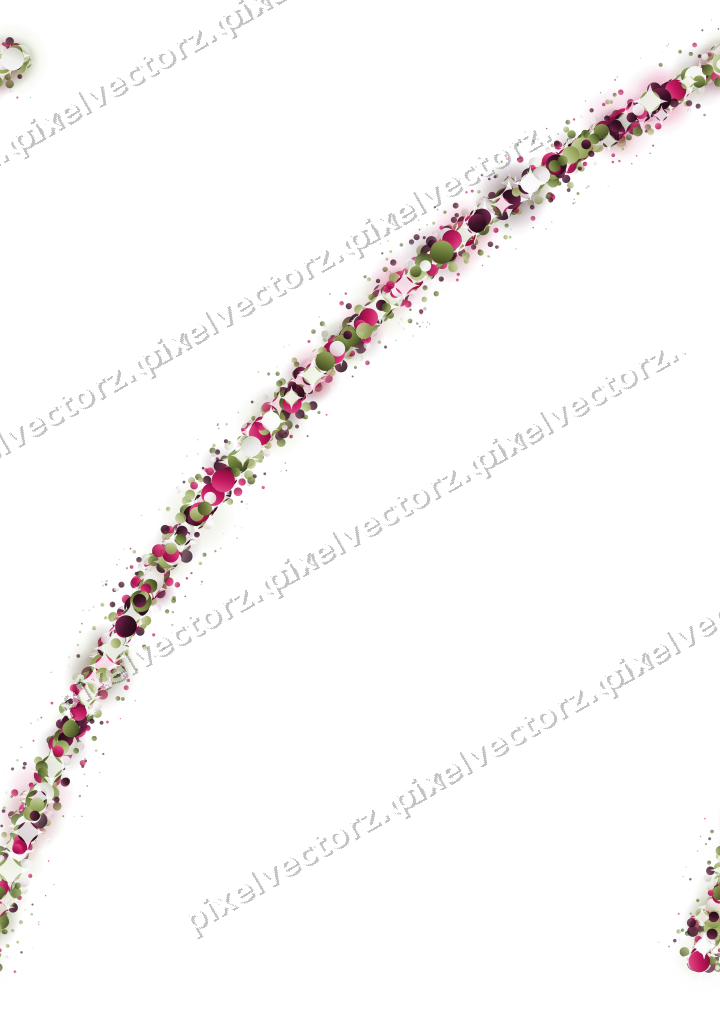 Seamless glitter arc of dots in lime on a transparent background