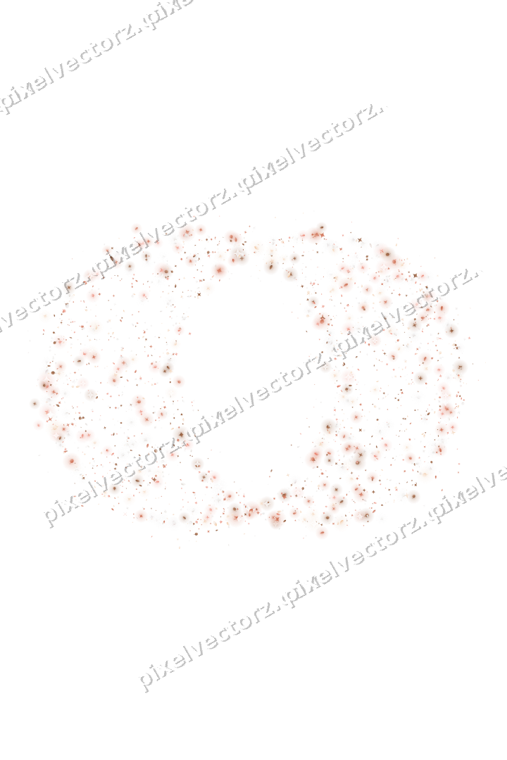 Seamless glitter wedding rings in orange on a transparent background