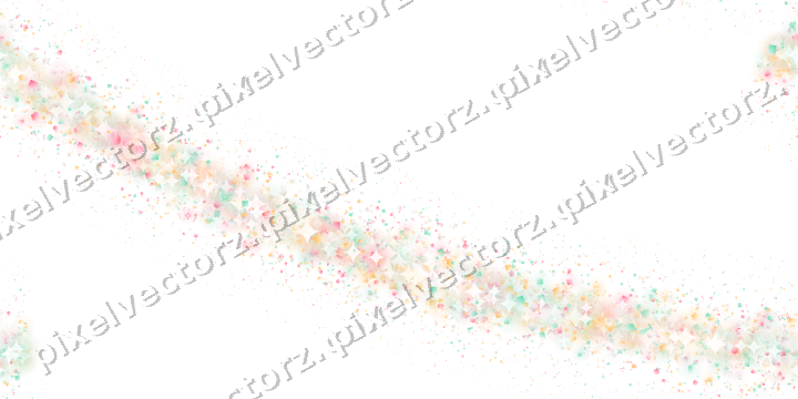 Seamless glitter arc in pale pink on a transparent background