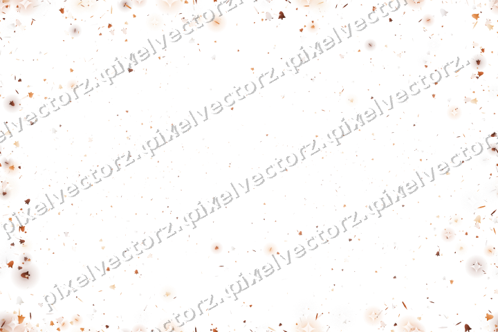 Seamless glitter vignette on a transparent background