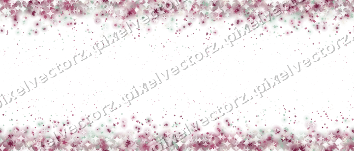Seamless glitter border in dark pink on a transparent background