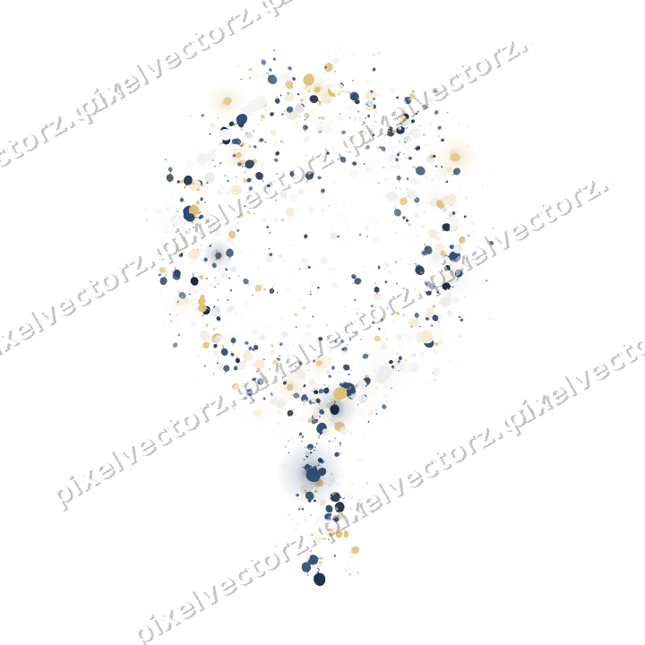 Seamless glitter balloon of balloons on a transparent background