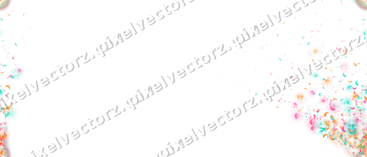 Seamless glitter corner of crescents on a transparent background
