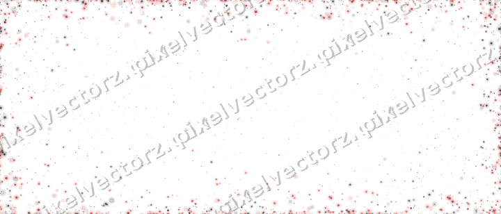 Seamless glitter vignette of flowers on a transparent background