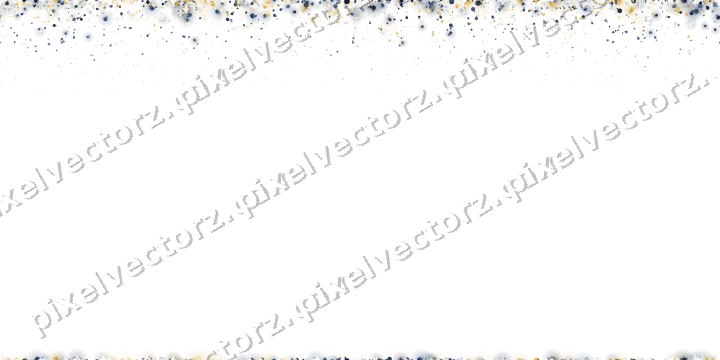 Seamless falling glitter in dark blue on a transparent background