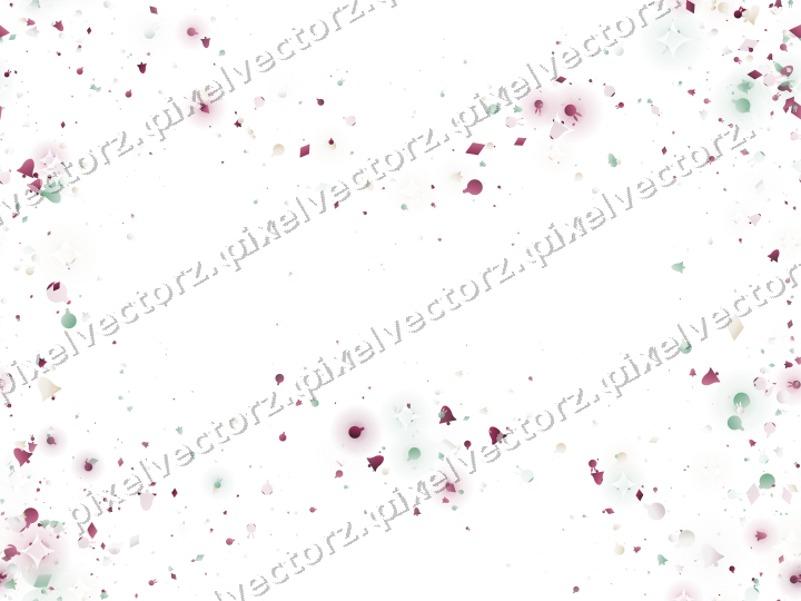 Seamless glitter wreath in dark pink on a transparent background