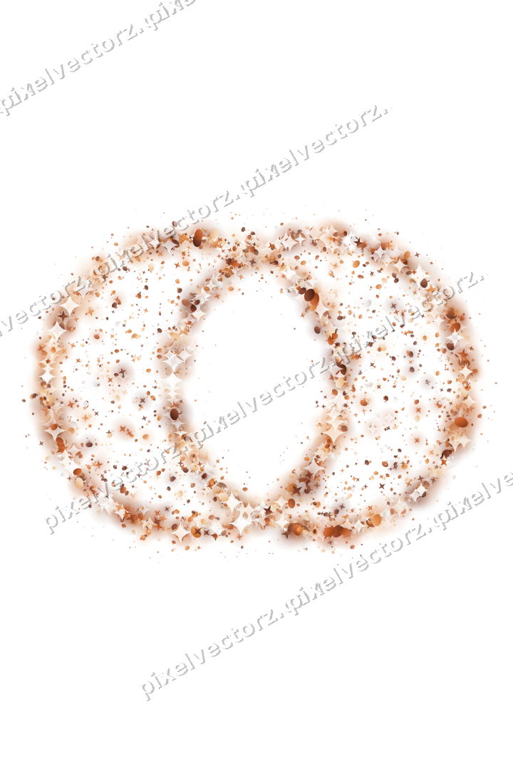 Seamless glitter wedding rings on a transparent background