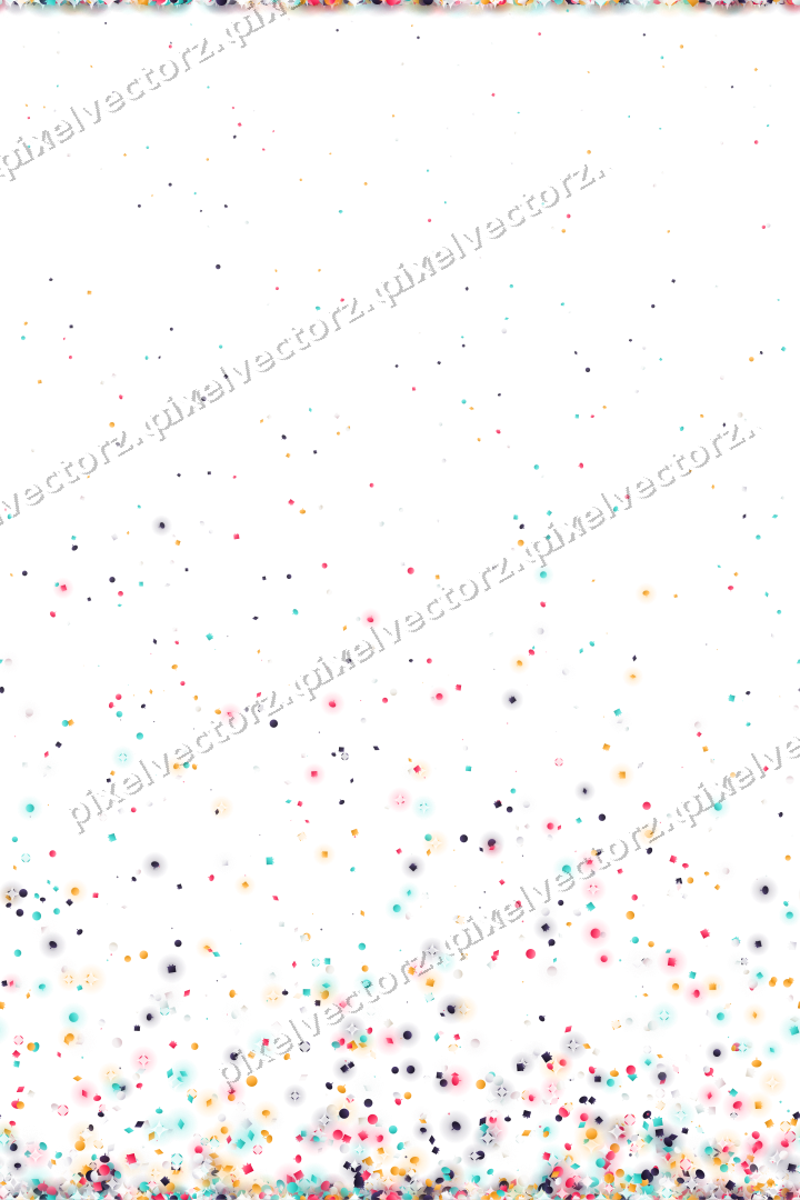 Seamless rising glitter in pink and amber on a transparent background