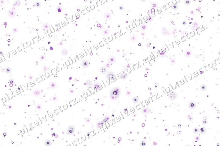Nahtlose Glitzerstreuung aus Funken und Herzen auf transparentem Grund