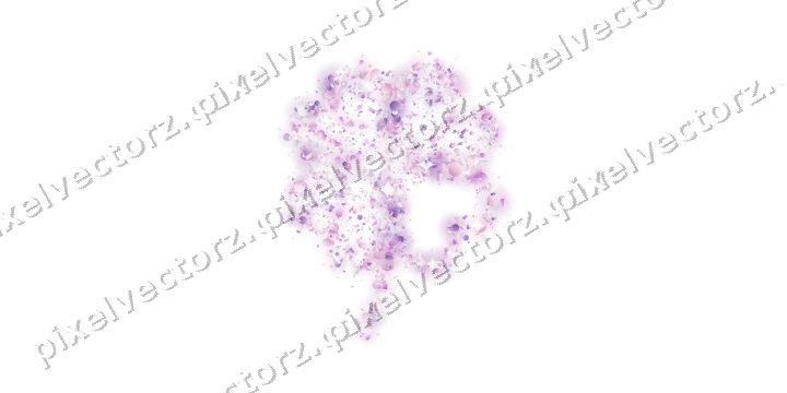 Seamless glitter four leaf clover on a transparent background