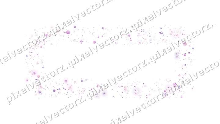 Nahtloser Glitzerrahmen in Magenta und Violett auf transparentem Grund