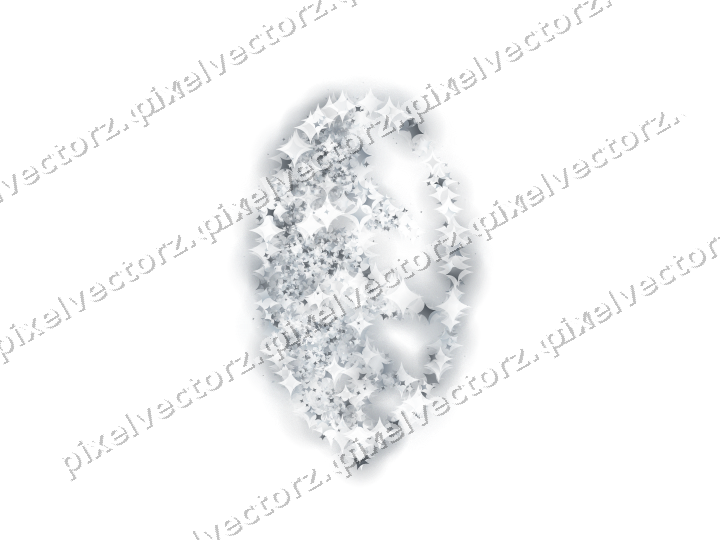 Seamless glitter leaf of sparkles on a transparent background