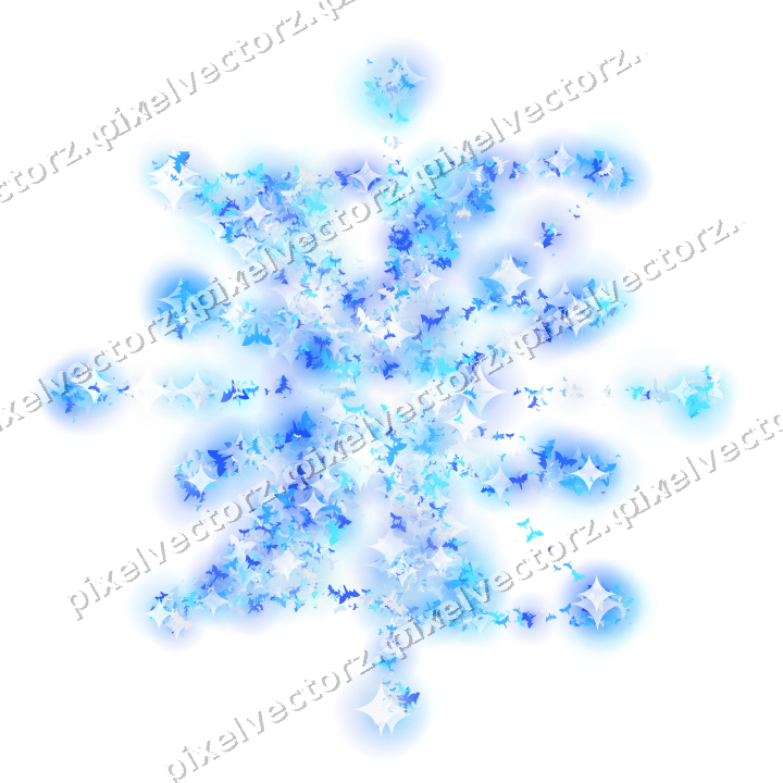 Seamless glitter firework of bats in cyan on a transparent background