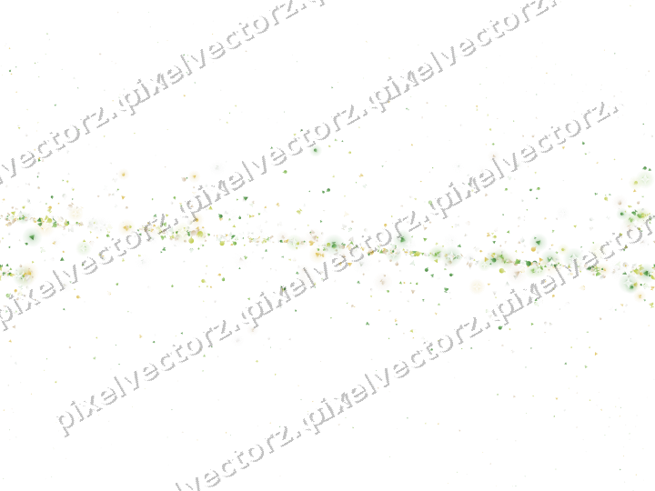 Seamless glitter band in lime and yellow on a transparent background