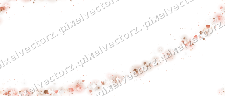 Seamless glitter arc in orange and red on a transparent background
