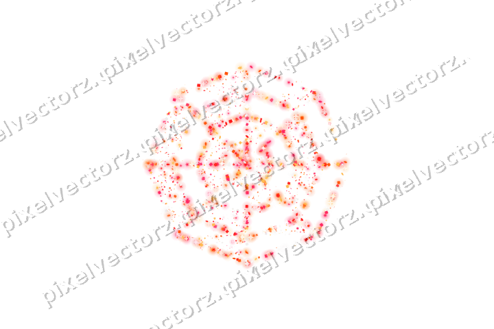 Seamless glitter spider web in red on a transparent background