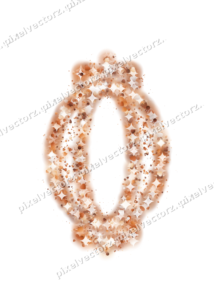 Seamless glitter lantern on a transparent background