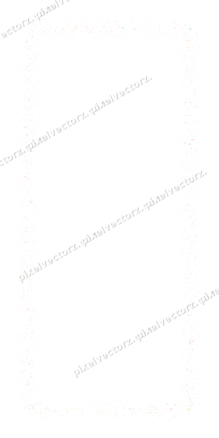 Seamless glitter frame in pale pink on a transparent background