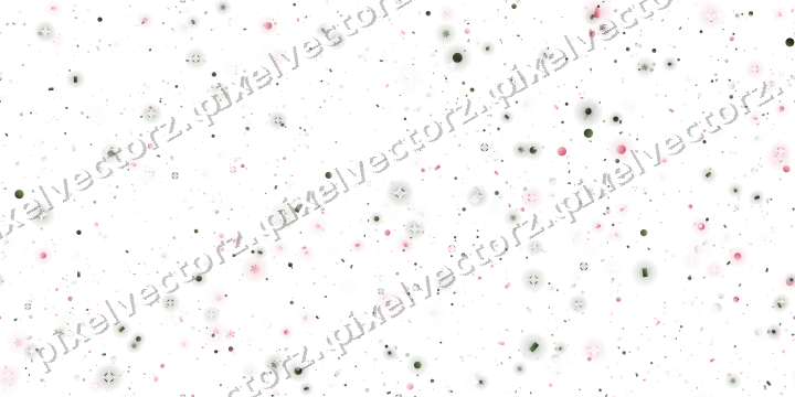 Seamless glitter scatter in pink on a transparent background
