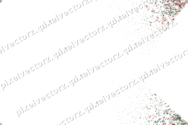 Seamless glitter corner in dark green on a transparent background