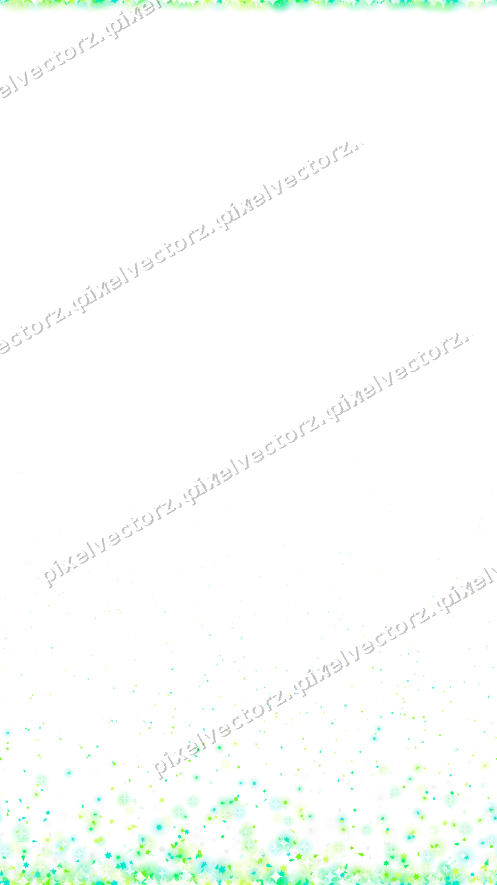 Seamless rising glitter in green and lime on a transparent background