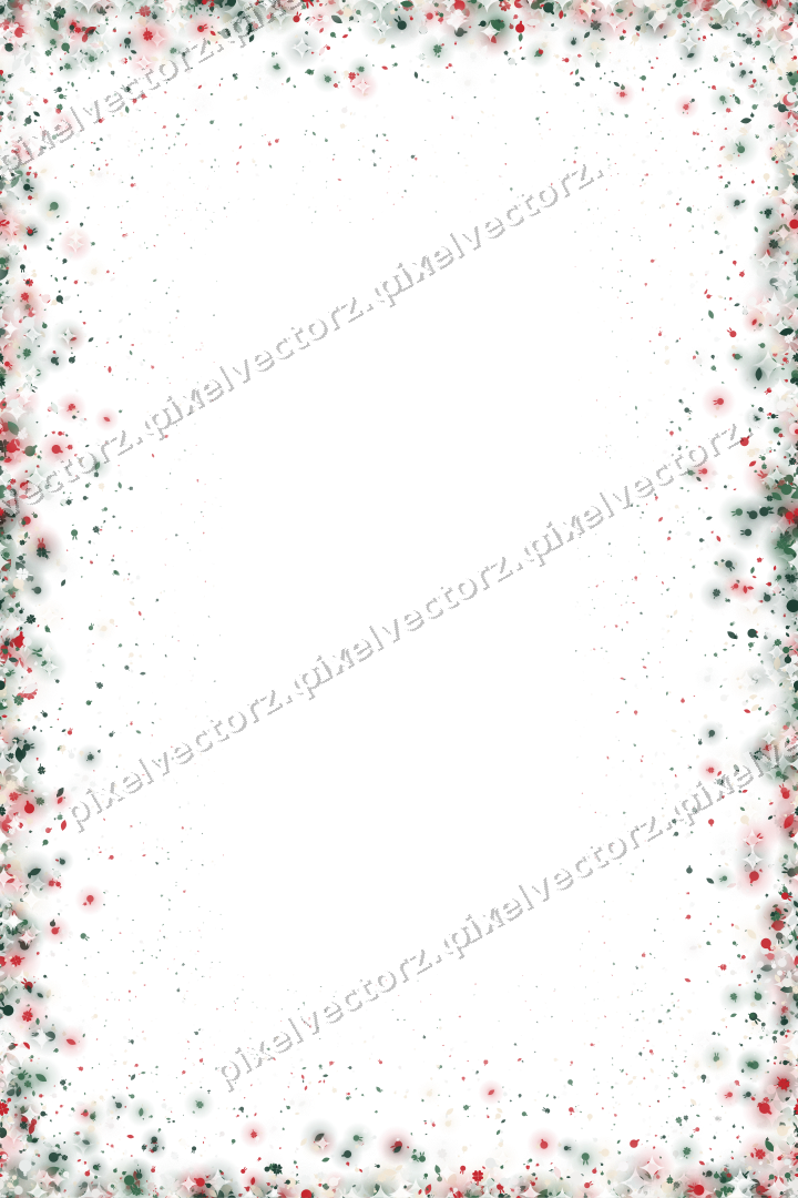 Seamless glitter border in dark green on a transparent background