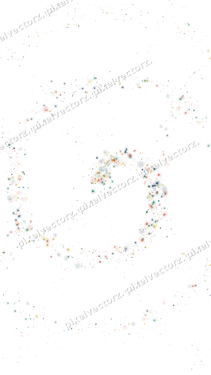 Seamless glitter spiral of pumpkins on a transparent background
