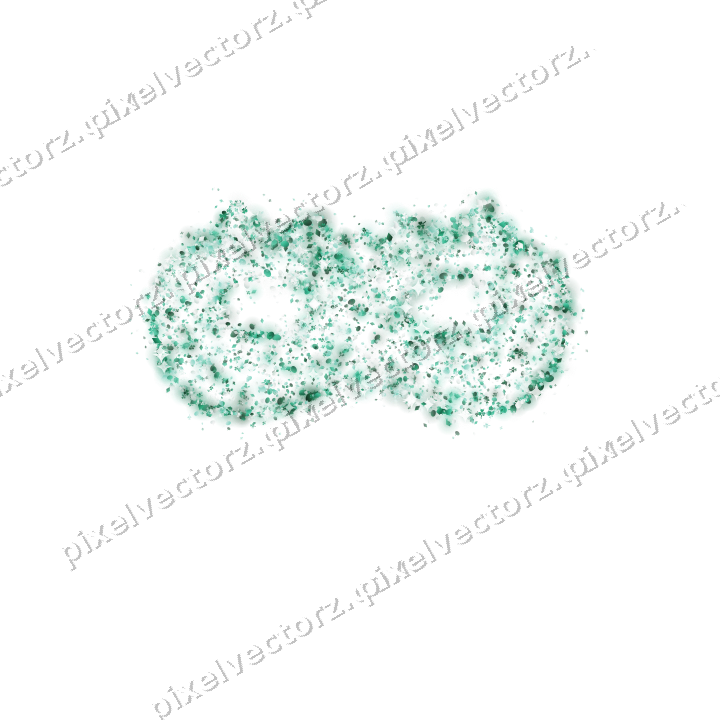 Seamless glitter carnival mask on a transparent background