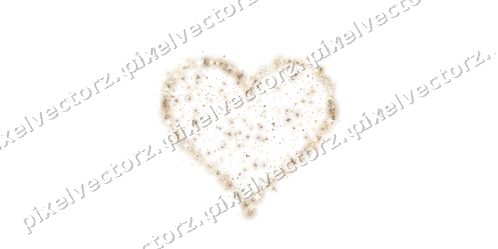 Seamless glitter heart of champagne coupes on a transparent background