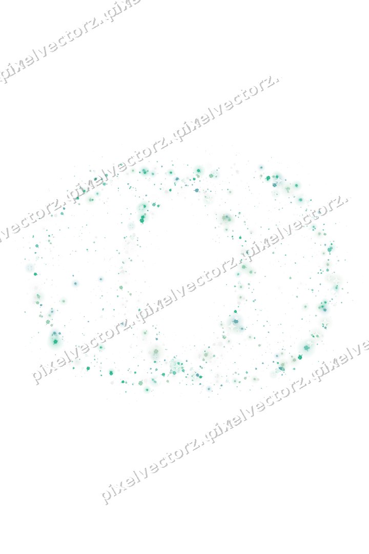 Seamless glitter wedding rings of clovers on a transparent background