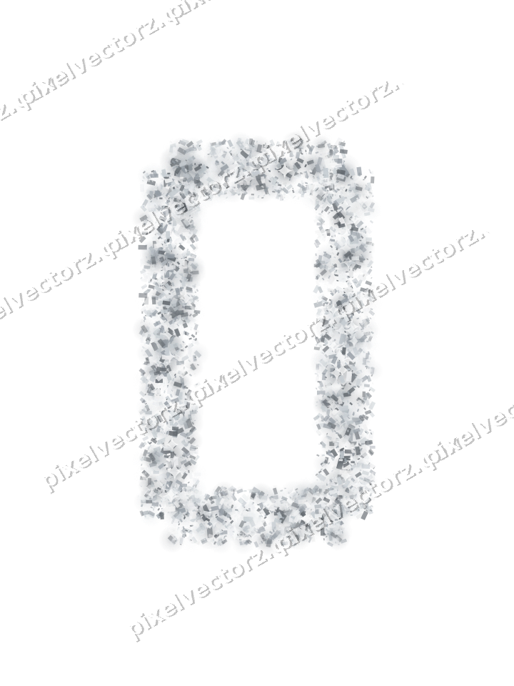 Nahtloser Glitzerrahmen aus Konfetti auf transparentem Grund