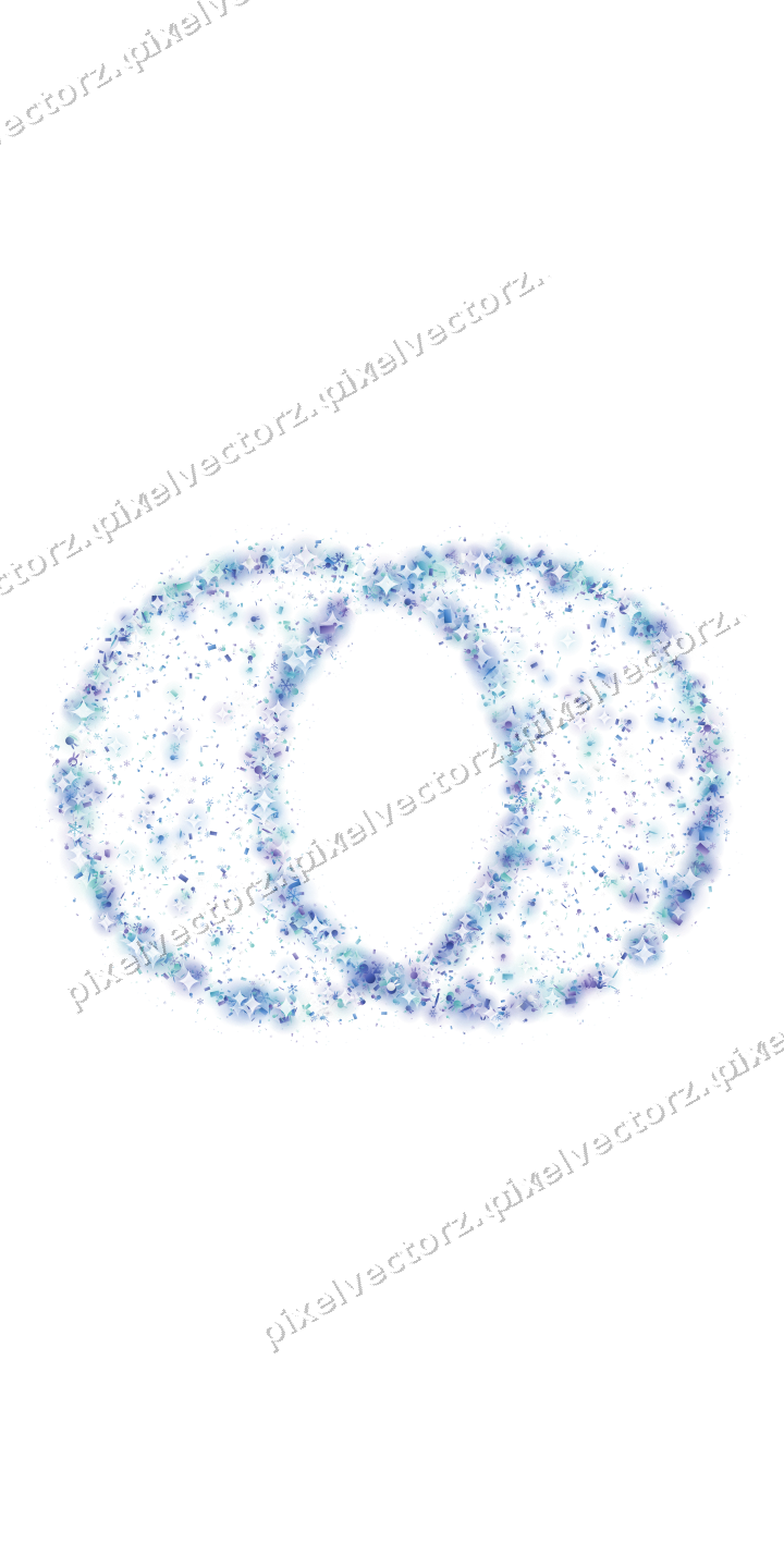 Seamless glitter wedding rings in blue on a transparent background