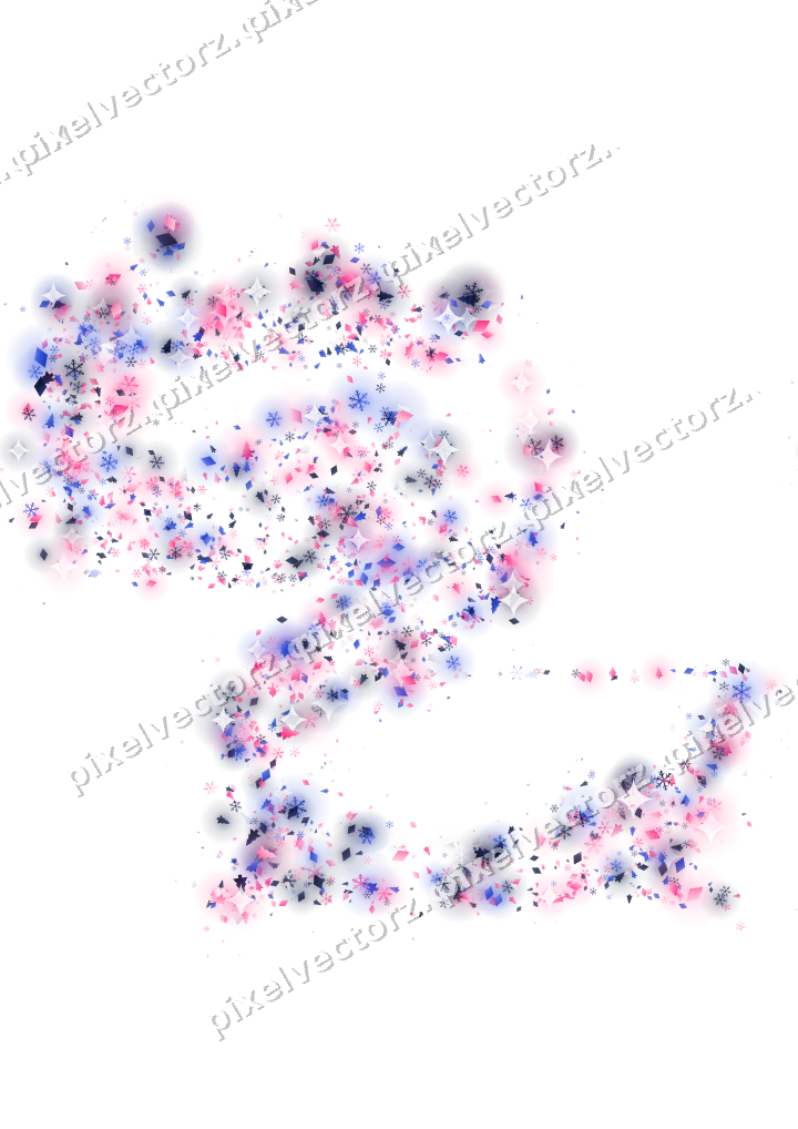 Seamless glitter dragon in pink and blue on a transparent background