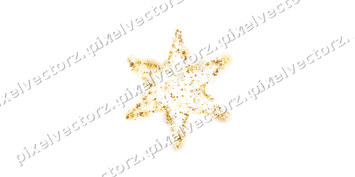 Seamless glitter star on a transparent background