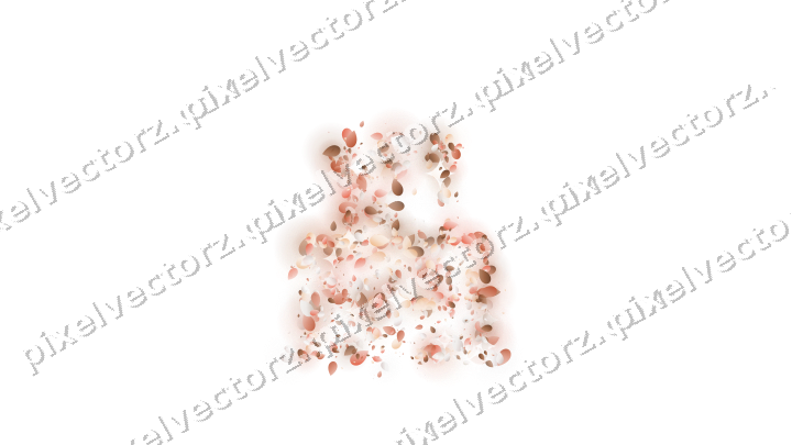 Seamless glitter birthday cake of eggs on a transparent background
