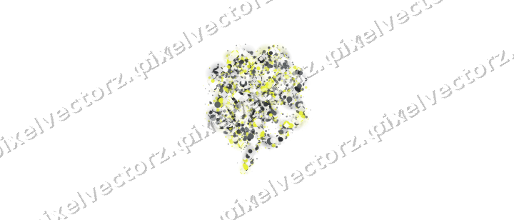 Seamless glitter clover leaf of dots on a transparent background