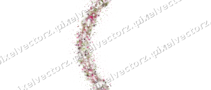 Seamless glitter arc in lime and pink on a transparent background
