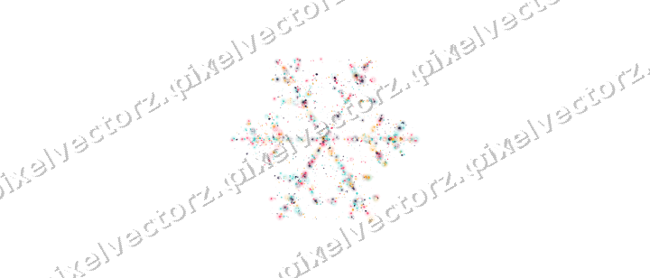 Seamless glitter snowflake in pink on a transparent background