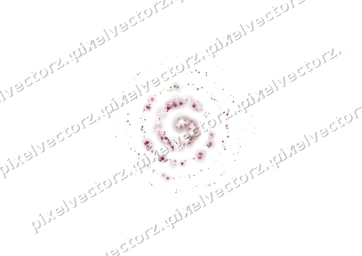 Seamless glitter spiral in dark pink on a transparent background