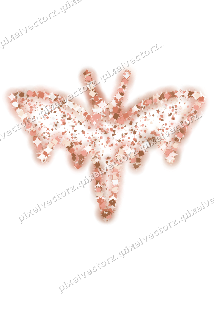 Seamless glitter bat of gifts in orange on a transparent background
