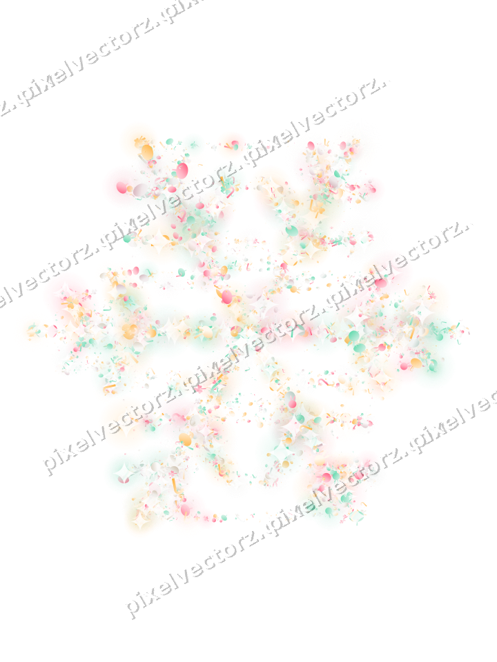 Seamless glitter snowflake in pale pink on a transparent background